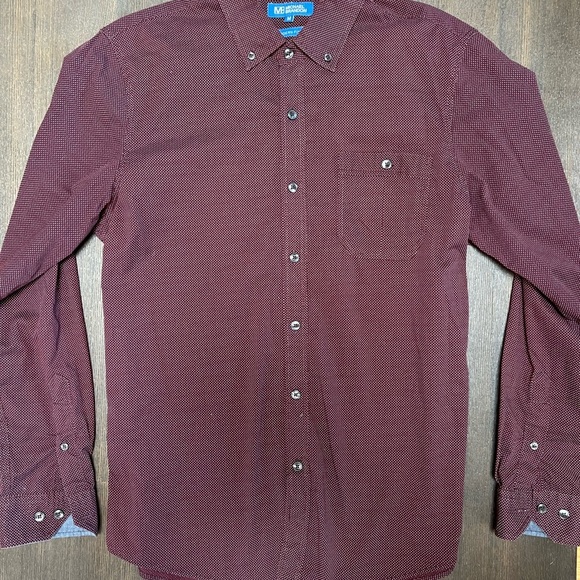 MICHAEL BRANDON Modern Fit Casual Dress Up Shirt Size Medium - Picture 2 of 10